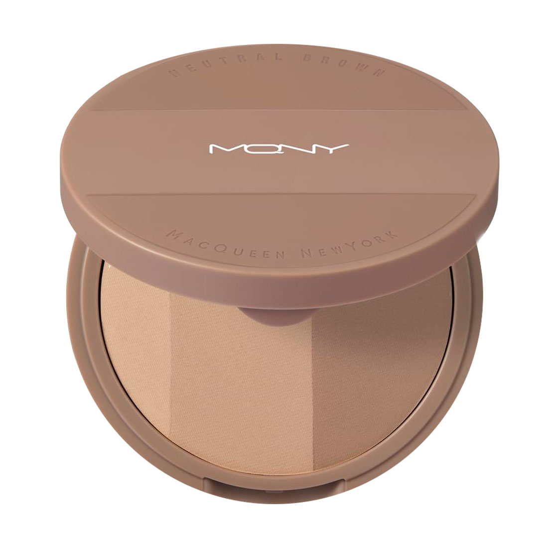 Палетка для контурингу обличчя Macqueen New York Fake Up 3 Color Shading, Neutral Brown, 9 г